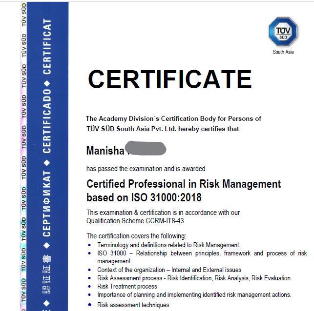 ISO 31000 Risk Manager